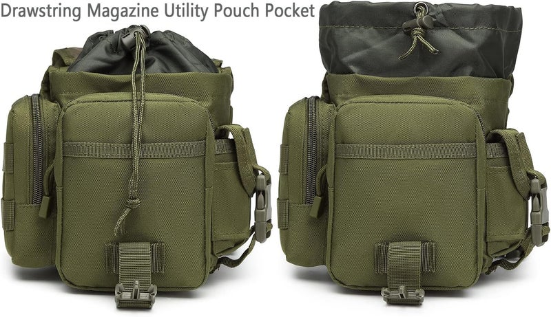 ATBP Tactical Drop Leg Pouch Thigh Pack Military Waist Pack For Motorcycle Racing Bike Cycling Hiking Horse Riding Army Green - Image 5